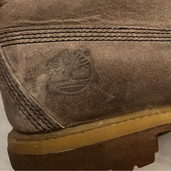 Timberland premium classic combat hiking taupe suede boots size 8 - Picture 8 of 8